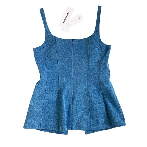 Veronica Beard Liana Tailored Button-up Stretch Denim Vest Top Sz 8
Clean Girl - Picture 2 of 9